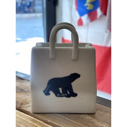 BOITE en PORCELAINE Pompon