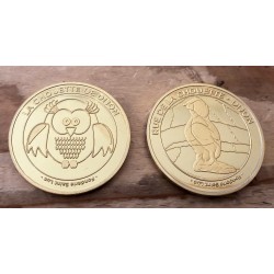 Médaille DIJON La Chouette de DIJON dorée
